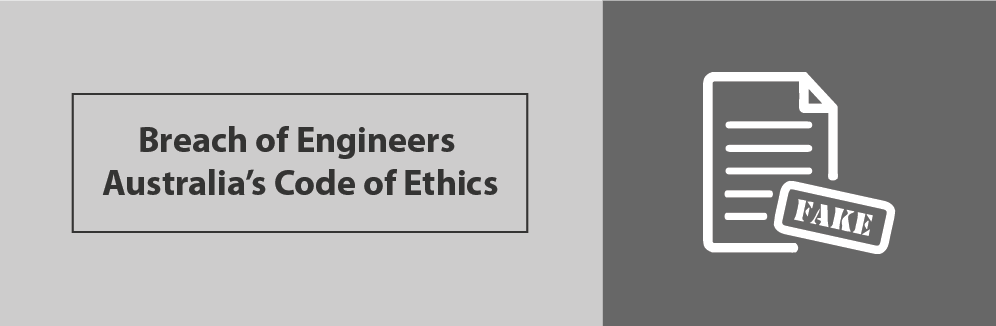 Breach of Engineer Australia’s Code of Ethics