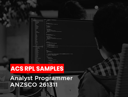 acs rpl sample for analyst programmer