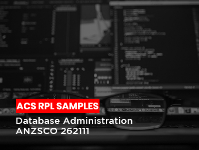 acs rpl sample for database administrator