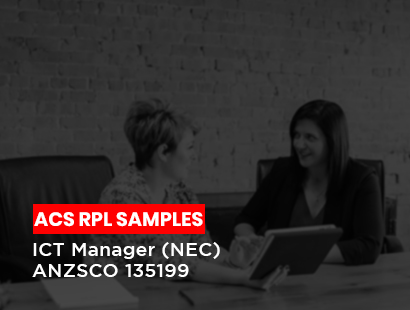 acs rpl sample for ict managers (NEC)