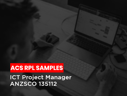 acs rpl sample for ict project manager