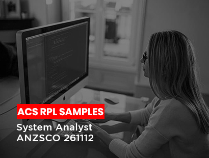 acs rpl sample for system Analyst