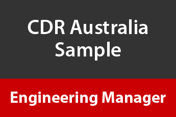 cdr australia sample for engineering manager