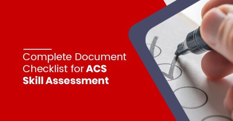 Document Checklist for ACS Skill Assessment