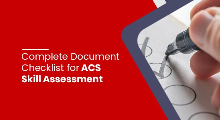 Document Checklist for ACS Skill Assessment