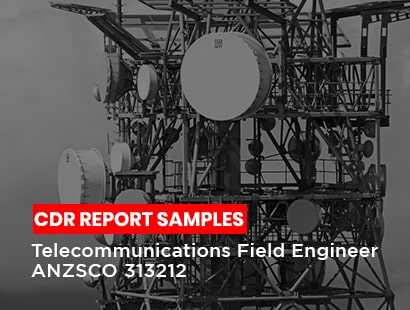 cdr report sample telecommunication field engineer
