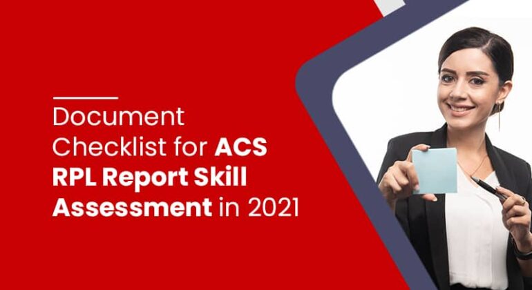 Document Checklist for ACS RPL Report Skill Assessment in 2021