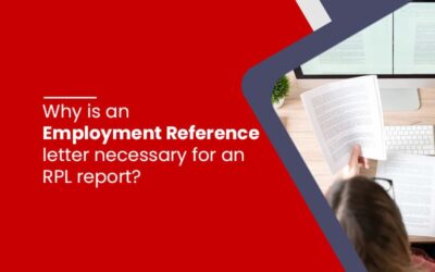 Why is an employment reference letter necessary for an RPL report