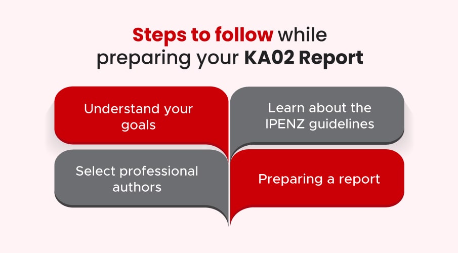 Steps to follow for KA02 report preparation