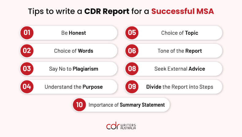 Tips to prepare CDR Report for a successful Migration Skills Assessment
