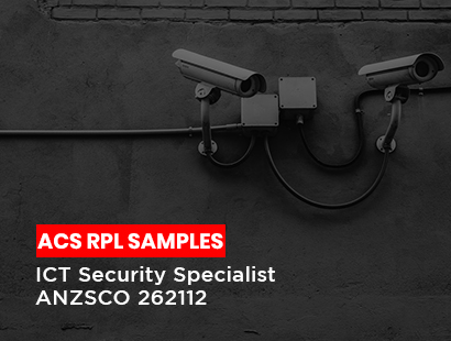 acs rpl sample for ICT security specialist