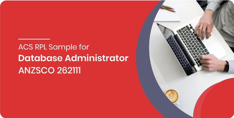 acs rpl sample for database administrator anzsco 262111