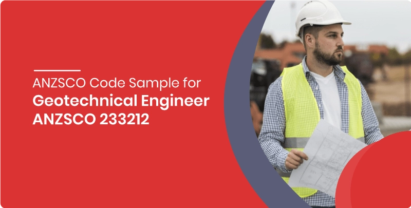 anzsco code for sample geotechnical engineer anzsco 233212