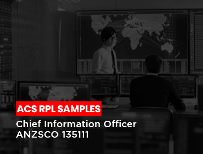 acs rpl sample for chief information officer