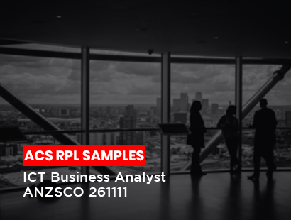 acs rpl sample for ict business analyst