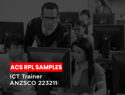 acs rpl sample for ict trainer