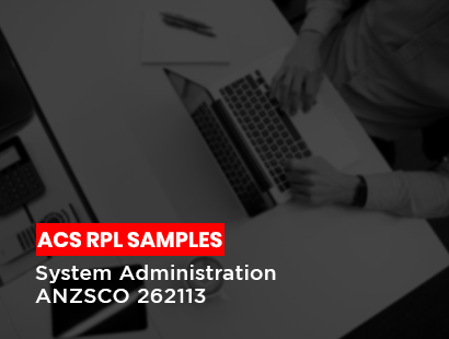 acs rpl samples system administrator