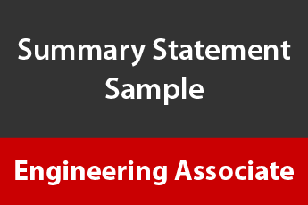 Summary Statement Sample Engineering Associate