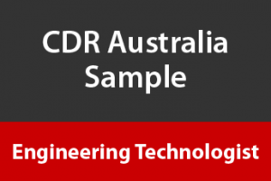 cdr sample engineering technologist